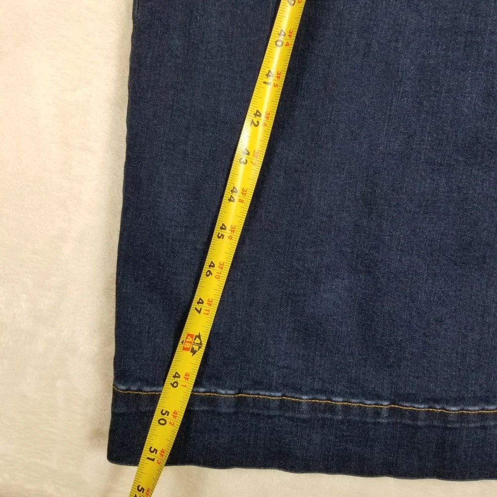 Torrid Denim Jumpsuit Women Plus Size 00 Dark Blue Wide Leg Sleeveless Stretch